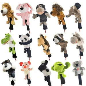 Cubierta de palos de golf varios animales de dibujos animados tapa de poste de madera cubierta varilla protección de cabeza - Imagen 1 de 23