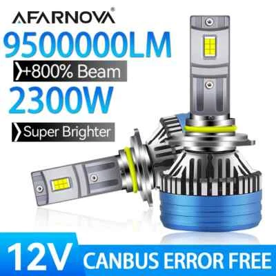 LED Headlight High Power Canbus HIR2 H13 880 H16 Turbo Lamp 6000K Car Light 12V - Image 1 of 4