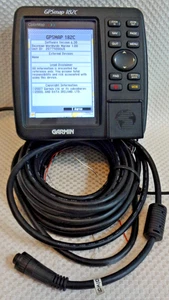 GARMIN GPSMAP 182C MARINE CHART PLOTTER FISHFINDER GPS UNIT w/ POWER & KNOBS - Picture 1 of 17