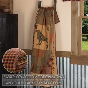 Apliques de granjas de heredad tiro de cuervo 60x50 manta país retazos primitivos - Imagen 1 de 5