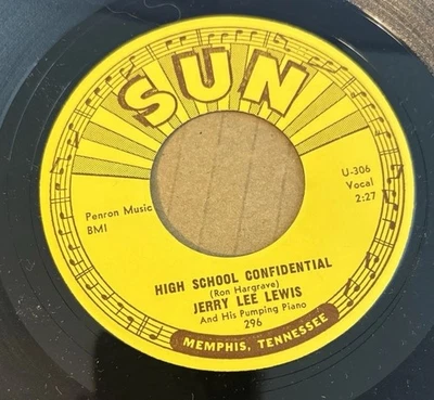 Jerry Lee Lewis 45 + Picture Sleeve High School Confidential MINT - Image 1 of 3