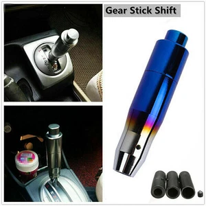Aluminum Metal Car Automatic Gear Stick Shift Knob Shifter Lever With Button US - Picture 1 of 10