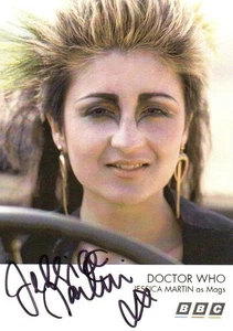 Doctor Who Autograph: JESSICA MARTIN Genuine Signed Retro Style Cast Card - Picture 1 of 1