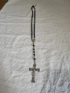 Vintage Creed Sterling Silver Rosary D2 - Picture 1 of 8