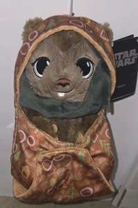 2023 Disney Parks Baby Ewok Star Wars Return Of The Jedi Decke Beutel Plüsch Neu mit Etikett - Bild 1 von 6