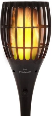 P1 Solar Torch Light with Flickering Flame - Our Waterproof Outdoor Solar Tiki T - Image 1 of 4