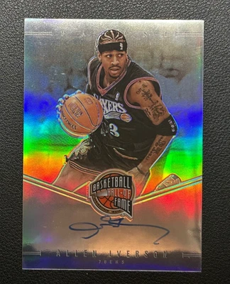 2021 Panini Hall of Fame Signatures Allen Iverson autografado no cartão SSP! #Z - Imagem 1 de 2