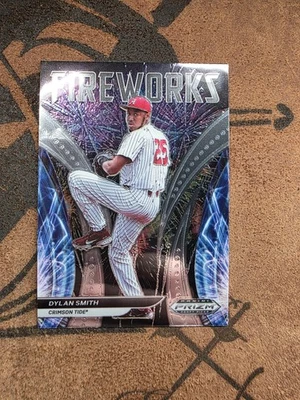 2021 Panini Prizm Draft Picks - Fireworks Dylan Smith #F-DS Silver Prizm (RC) - Image 1 of 4