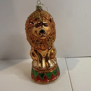 Santa’s Best Glass Ornament Lion Circus  - Picture 1 of 14