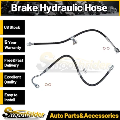 Mangueiras hidráulicas de freio dianteiro Sunsong 2 peças para Chevrolet C30 1979-1982 1983 1984 - Imagem 1 de 4