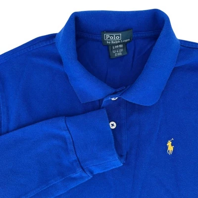Polo Ralph Lauren Kids Long Sleeve Polo Shirt Blue Size L (14-16) - Image 1 of 4