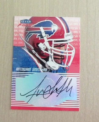 1999 Fleer Focus Antowain Smith Fresh Ink autograph auto - Image 1 of 2
