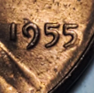 Lincoln Wheat Penny 1955 doble troquel hombre pobre últimos 5 dobles GMDD SIN CIRCULAR #C9793 - Imagen 1 de 3