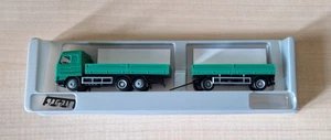 Herpa Exclusive SCANIA 143M 500 SL autotreno cassonato neutro verde 1:87 - Foto 1 di 6