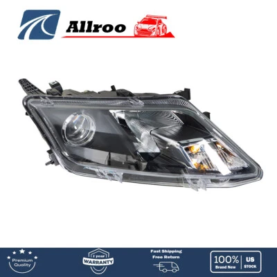 Conjunto de farol halogênio para Ford Fusion 2010 2011 2012 preto direito/passageiro - Imagem 1 de 4