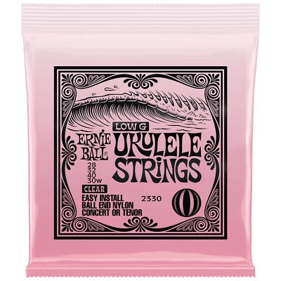 Ernie Ball Concert/Tenor Wound Low G Nylon Ball End Ukulele Strings - Clear - Image 1 of 3