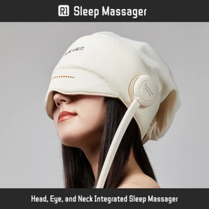 USKI R1 Sleep Aid Massaggiatore Testa Massaggio Cuffia Cuoio Capelluto Cervicale Collo Massaggiatore Occhi - Foto 1 di 11