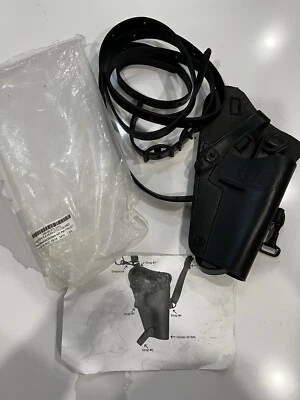 Genuine Issue USGI Black Leather M7 M9 19204 Shoulder Holster Adirondack Leather - Image 1 of 4