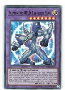 Yugioh ELEMENTAR-HELD TAPFERER NEOS , sast-de035 Super Rare deutsch Near Mint  - Bild 1 von 2