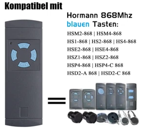 2 Stück Hansender für Hörmann 868MHz HS4 HSM2 HSM4 HS1 HS2 HSE2 HSE4 HSZ1/2 - Picture 1 of 3