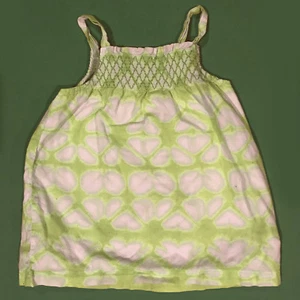 Vestido de sol floral amarillo neón para niñas talla 24 m Usado en excelente estado - Imagen 1 de 1
