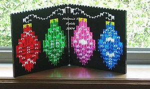 Lego Mosaic Christmas Holiday Ornaments Lights - PATTERN ONLY - Picture 1 of 2