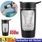 650ml Elektrischer Protein Shaker Trinkflasche Eiwei Shaker Fitness Standmixer