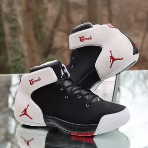 Jordan Melo 1.5 Chicago Bulls Men’s Size 13 Black Gym Red Custom 631310-001 - Picture 1 of 15