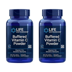 Lot of 2 Life Extension Buffered Vitamin C Powder for Sensitive Stomachs 454 g - Picture 1 of 11
