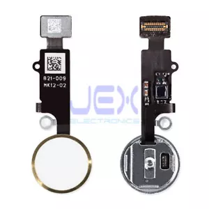 Gold Home Button/Touch Fingerprint ID Sensor Flex Cable For iPhone 7 or 8 Plus - Picture 1 of 1