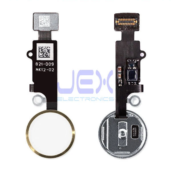 Gold Home Button/Touch Fingerprint ID Sensor Flex Cable For iPhone 7 or 8 Plus - Image 1 of 1