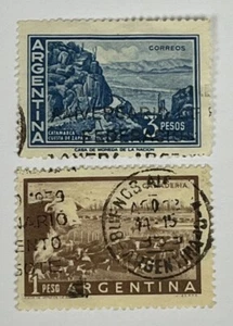 Argentina Stamp Lot - 1950s Pictorial - Buenos Aries Cancel (Used Hinged) X25 - Picture 1 of 2
