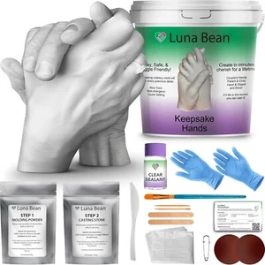 Luna Bean Hand Casting Kit - Couples Gifts Idea, Anniversary for Couple Gift, - Picture 1 of 3