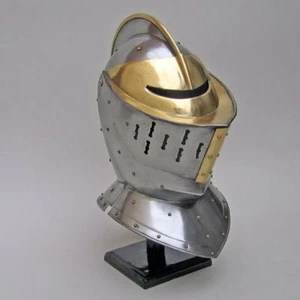 EUROPEAN KNIGHT ARMOR HELMET ~ MEDIEVAL KNIGHT CRUSADER SPARTAN HELMET ~ ARMOR - Picture 1 of 1