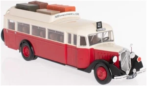 WW2 CITROEN T45 BUS FRANCIA 1934 SCALA 1-43 MODELLINO PRESSOFUSO HC06 ROSSO CB17 - Foto 1 di 5