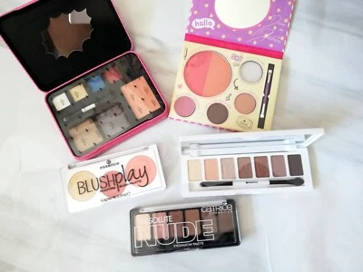 Essence set of eyeshadow palettes and blushes lot of 5 New - Image 1 of 4