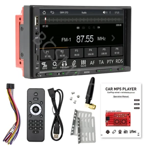 2Din For Carplay Android Auto Bluetooth Car Radio Stereo Player Touch Screen 7in - Picture 1 of 22