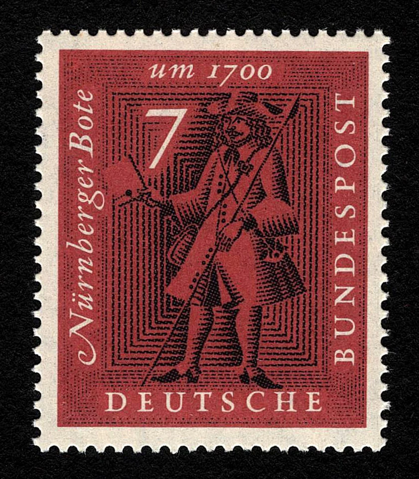 OPC 1961 Germany 7pf Messenger Sc#842 Mi#365 MNH 46085 - Image 1 of 1