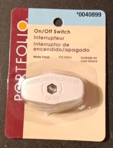 NEW Portfolio On/Off Switch 040899 White Model 866L Lighting Feed-Through - Picture 1 of 2