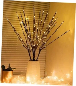 LED Branch Lights Battery Powered Decorative Lights Willow Twig Lighted Branch - Picture 1 of 7