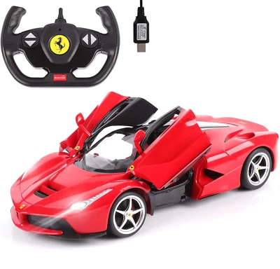 Licensed Rechargeable 1:14 LA Ferrari Toy R/C Car with USB Charging Cable - Image 1 of 3