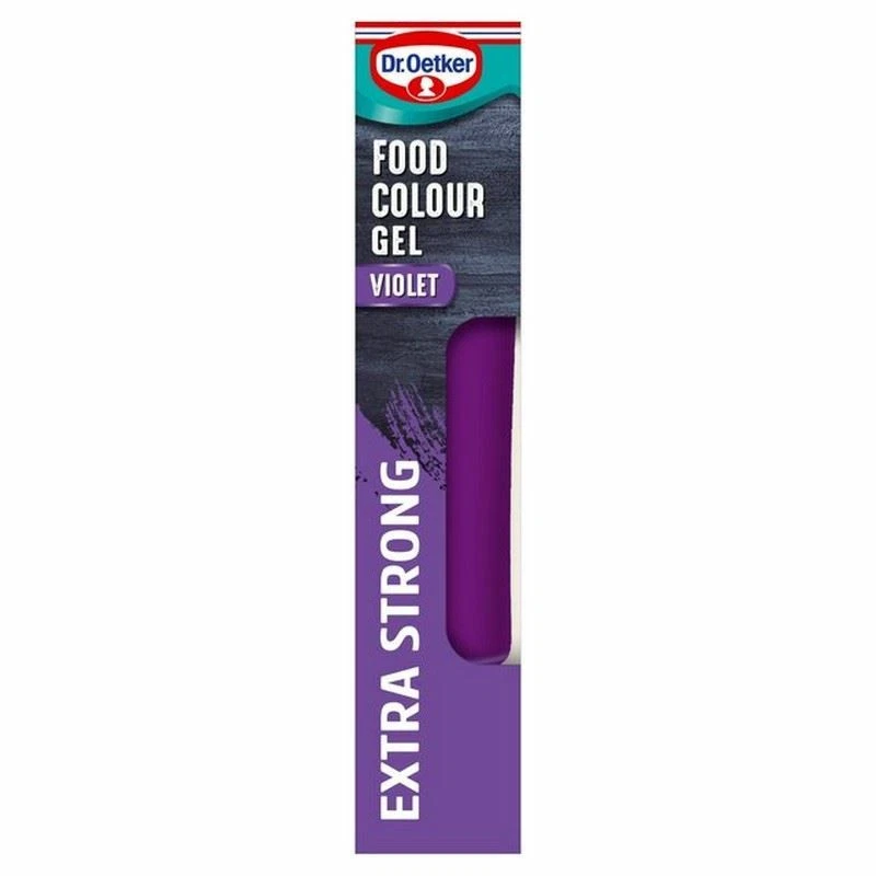 6x Dr Oetker Violet Gel Food Colour 15g - Image 1 of 1