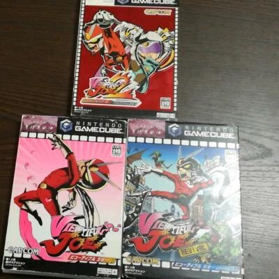 Viewtiful Joe 1, 2, Battle Carnival Set GameCube GC Capcom Used Japan Boxed - Image 1 of 4