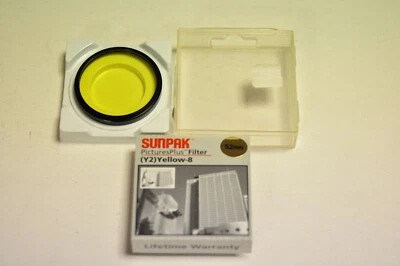 Sunpak 52mm (Y2) Yellow filter. New. - Image 1 of 4
