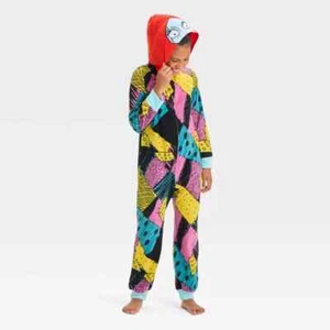 The Nightmare Before Christmas Sally One Piece Pajamas Unionsuit - GIRLS Large - Picture 1 of 5