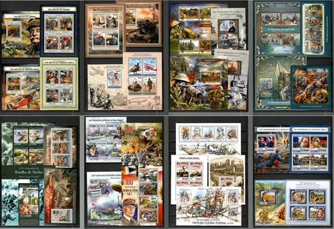 World War I  WWI  [Great War] Collection 67 sheets MNH Mi. CV781€ #CNA105 Cover