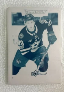 Tyler Pitlick 2017/18 Upper Deck Compendium #382 1 OF 1 PRINTING PLATE CYAN - Picture 1 of 2