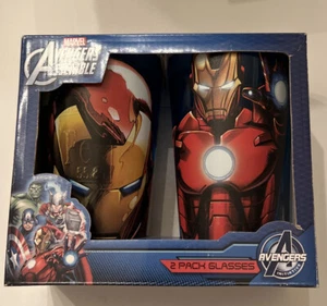 Avengers Iron Man Marvel Comics Pint 2 Pack Glassware - Picture 1 of 2