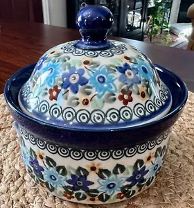 Polish Pottery Hand Madę Bolesławiec Covered Bowl Unikat signed - Picture 1 of 4