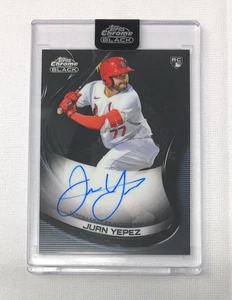 2022 Topps Chrome Black Auto Juan Yepez #CBA-JY Rookie Auto RC - Picture 1 of 2